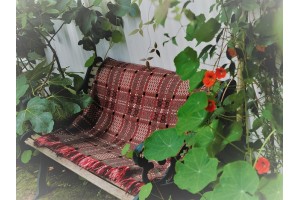 Two Tone. Melin Tregwynt . Knot Garden. Vintage Welsh tapestry TBV244